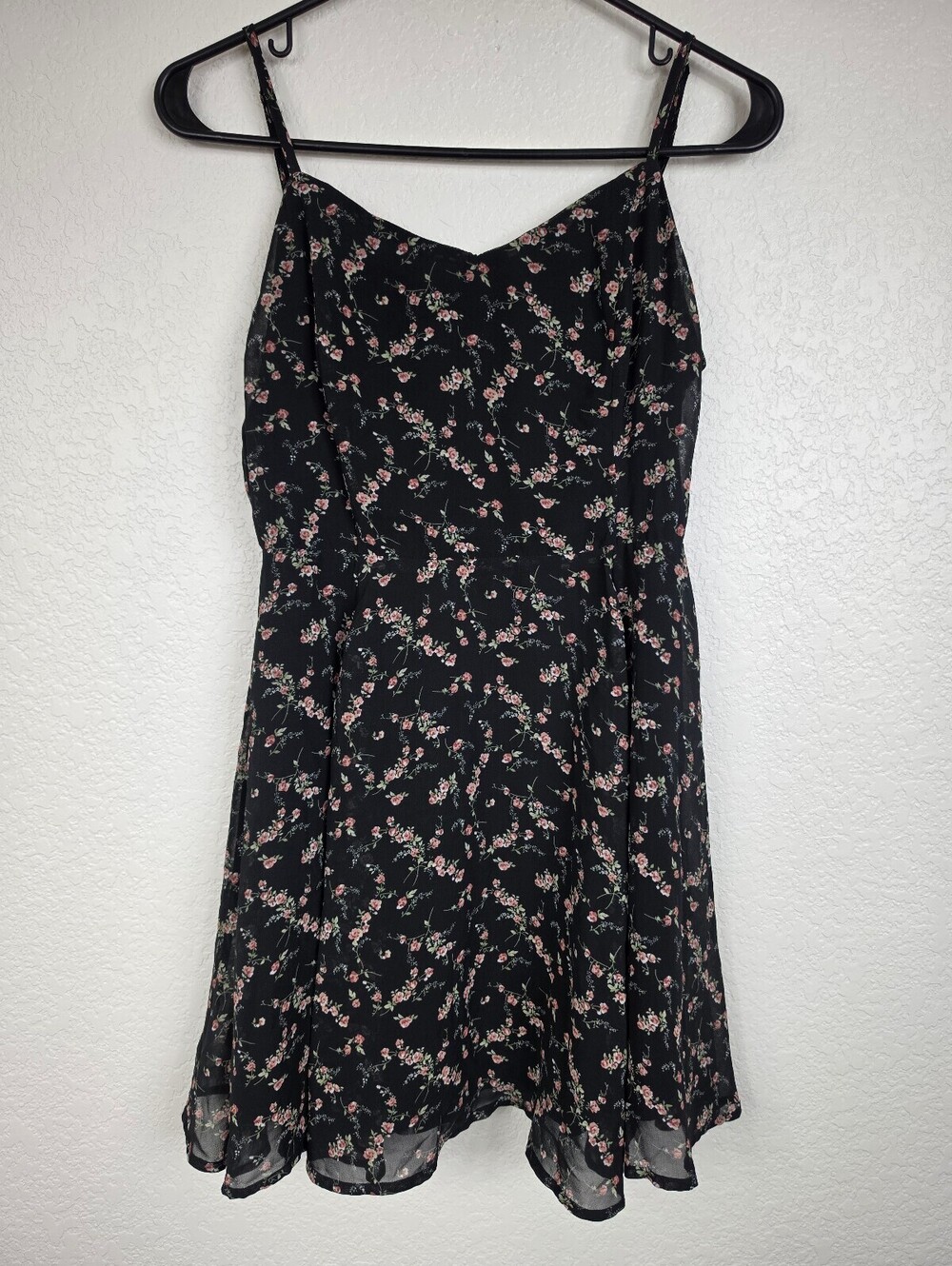 Anthropologie Papaya Black Floral Blouse Medium